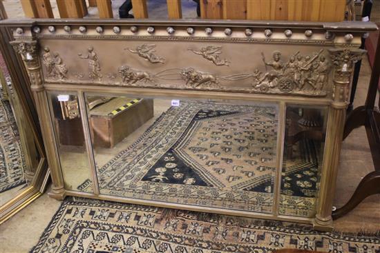 Gilt overmantel mirror